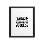 Teamwork Quotes, Office Decor, Office Wall Art, Office Art, Office Gifts Framed Art Print Gallery Image 5