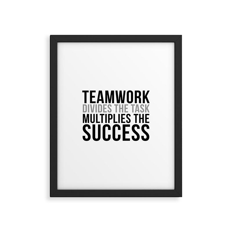 Teamwork Quotes, Office Decor, Office Wall Art, Office Art, Office Gifts Framed Art Print Gallery Image 5