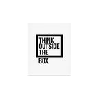 Think Outside The Box, Office Wall Art, Office Art, Office Gifts Art Print Gallery Image 1