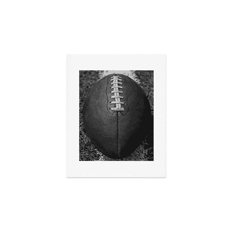 Big American Football black & white Art Print Gallery Image 1