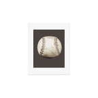 Big Baseball Illustration brown Art Print Gallery Image 1