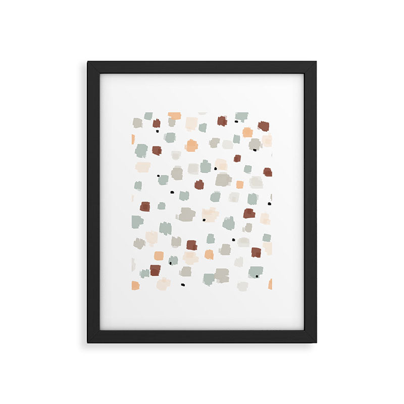 Bloom Field - Peach Framed Art Print