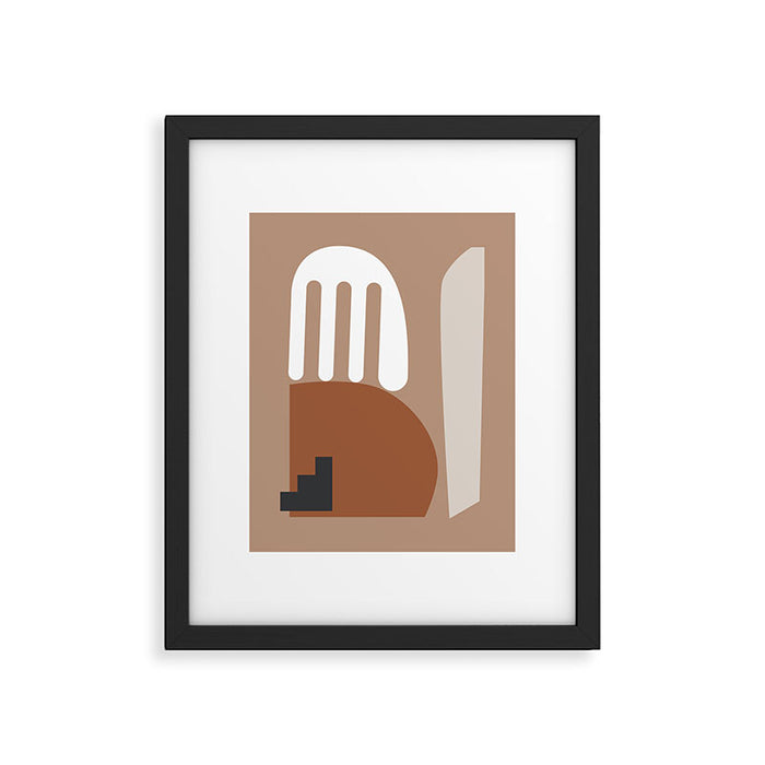 Shape study #10 - Stackable Collection Framed Art Print Gallery Image 1