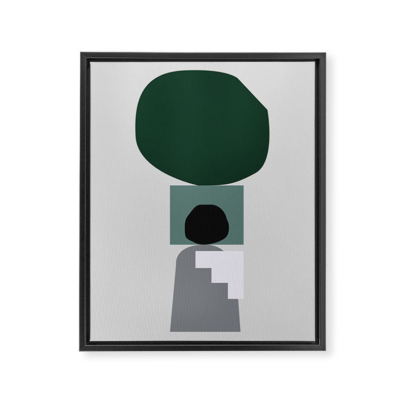Shape study #3 - Stackable Collection Framed Canvas Print Gallery Image 6