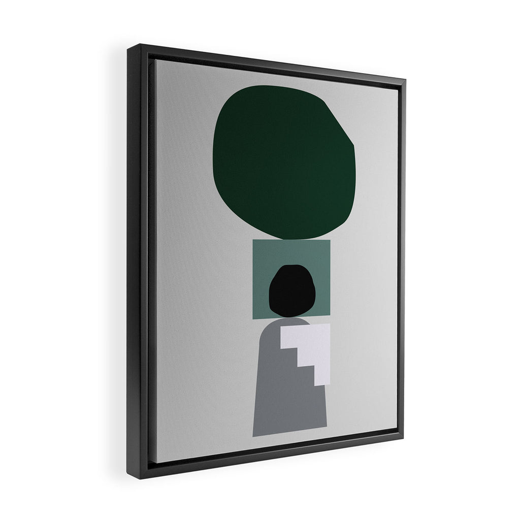 Shape study #3 - Stackable Collection Framed Canvas Print Gallery Image 2