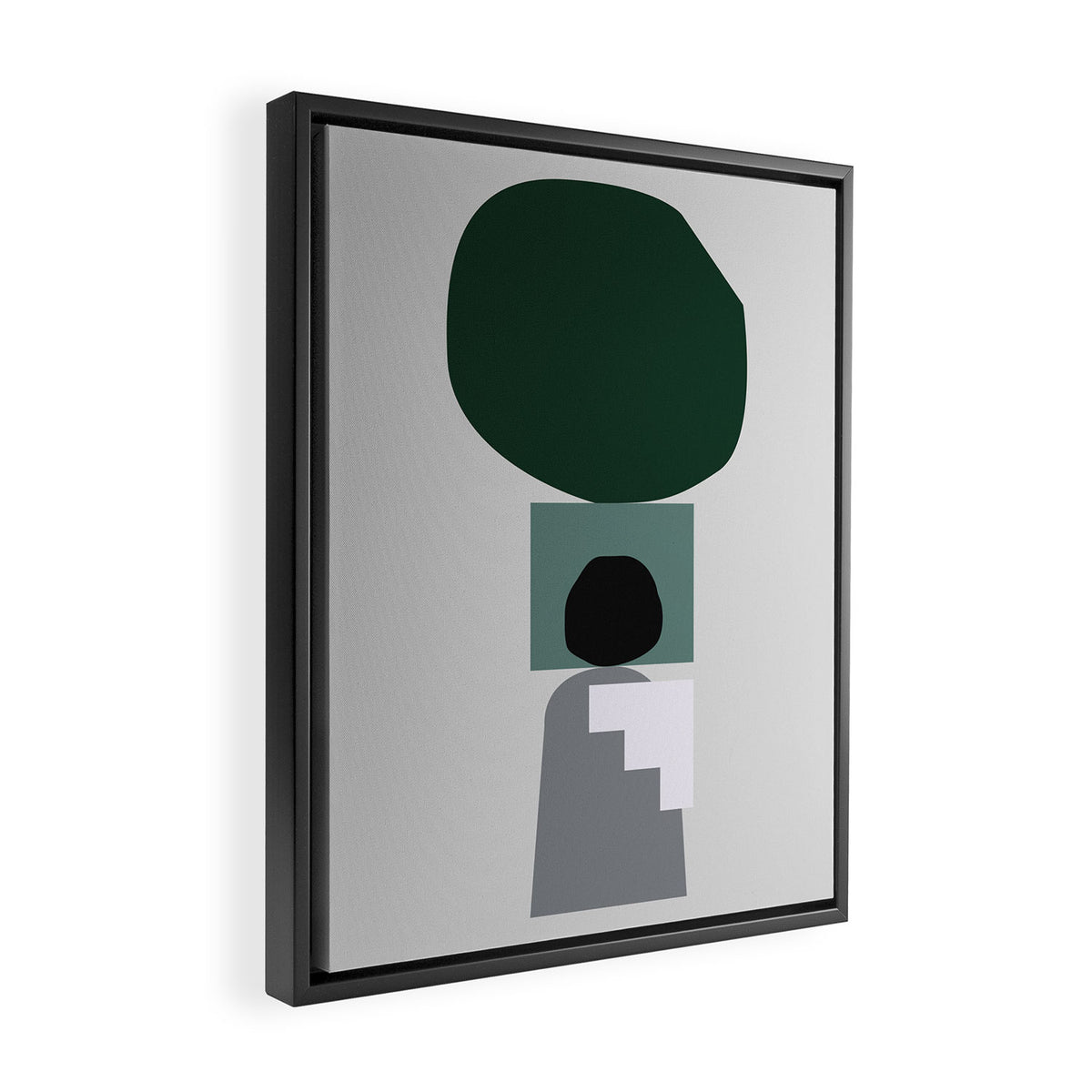 Shape study #3 - Stackable Collection Framed Canvas Print Gallery Image 2