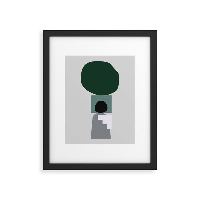 Shape study #3 - Stackable Collection Framed Art Print Gallery Image 1