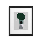 Shape study #3 - Stackable Collection Framed Art Print Gallery Image 5