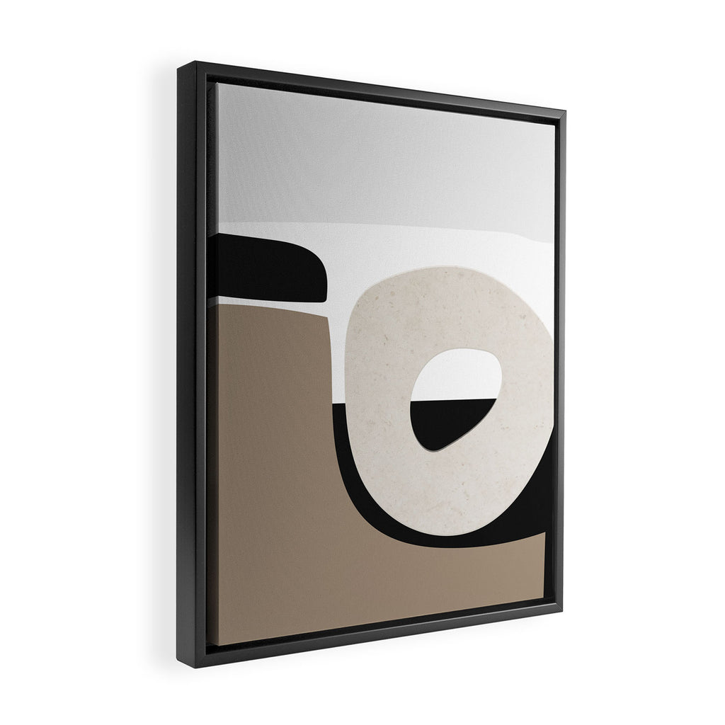 Shape Study #40 - Stone Framed Canvas Print Gallery Image 2