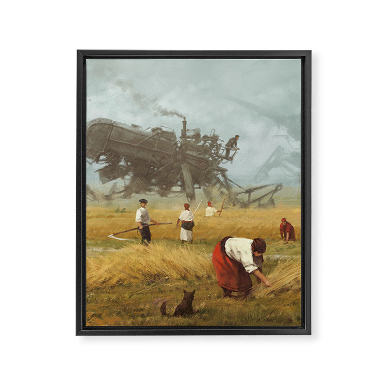 1920 - advanced harvest Framed Canvas Print Gallery Image 3
