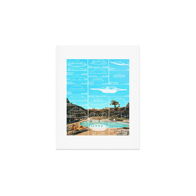 60s UFO sightings Art Print Gallery Image 1