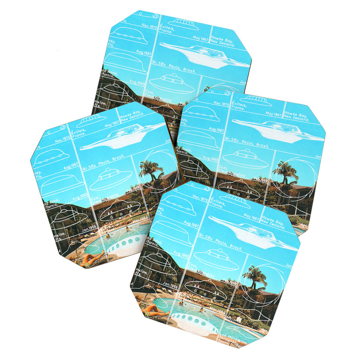 60s UFO sightings Coaster Gallery Image 1