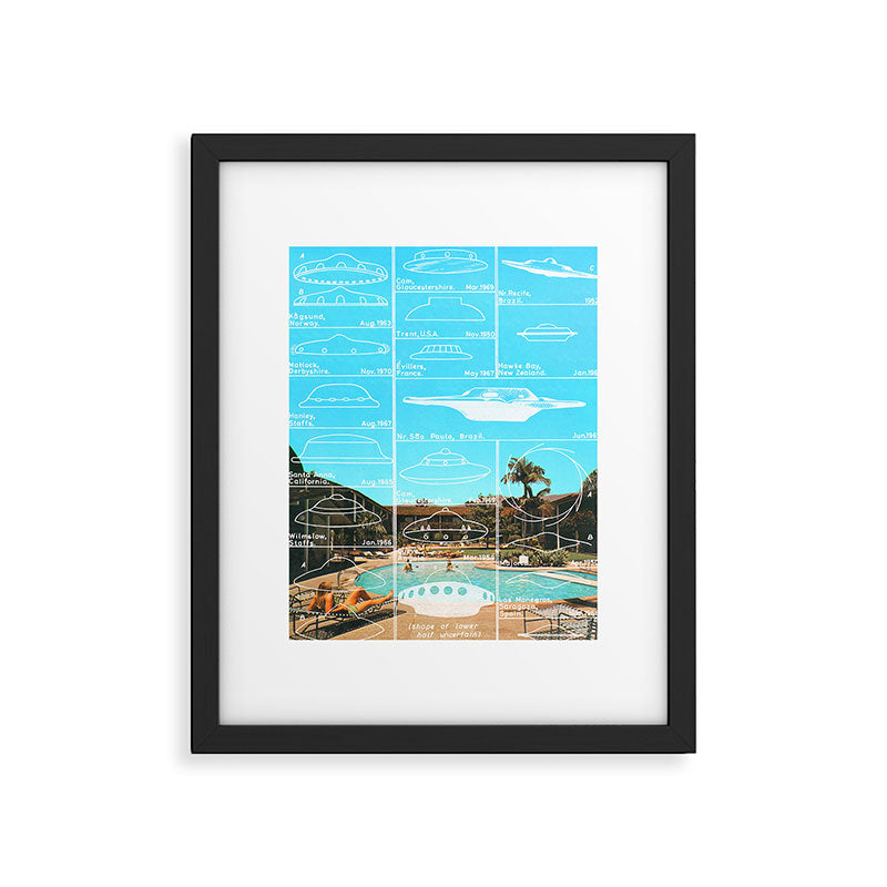 60s UFO sightings Framed Art Print Gallery Image 4
