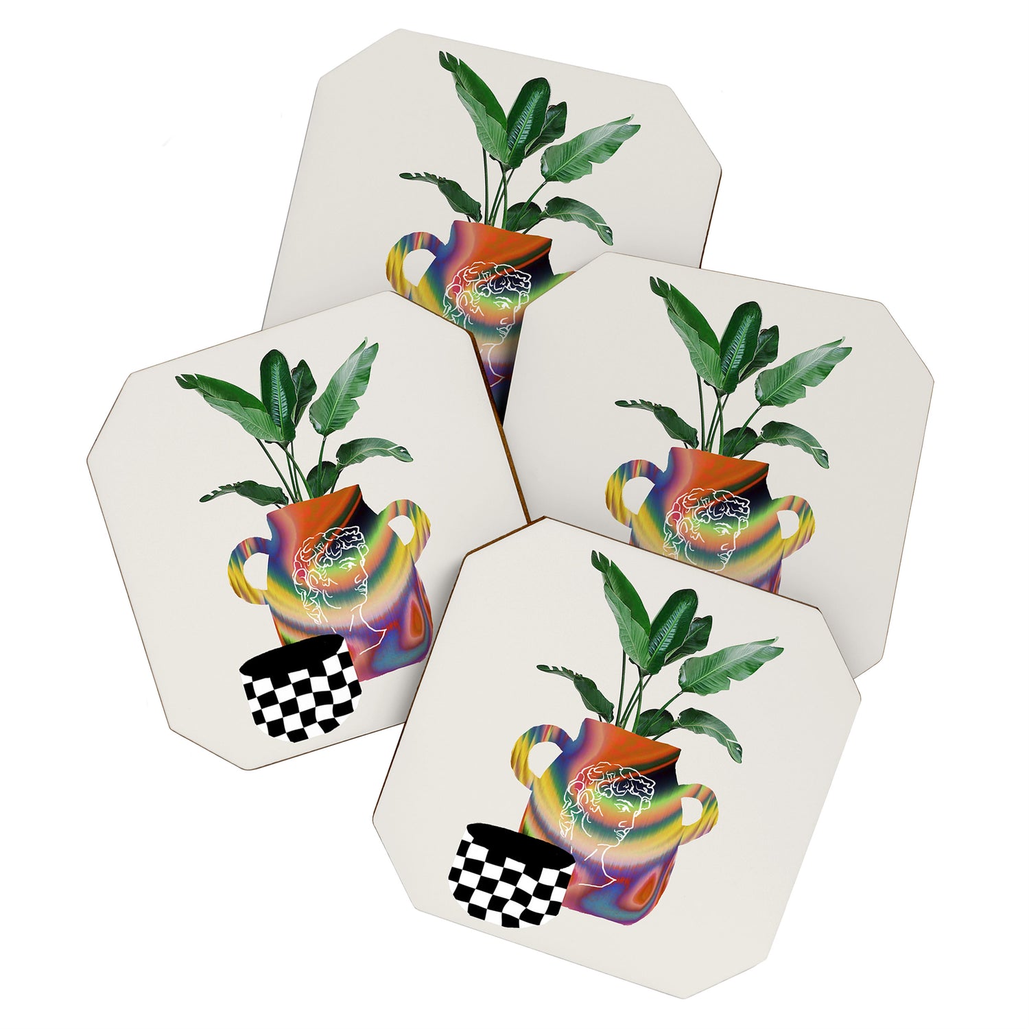 A house plant / Still life Coaster Gallery Image 1
