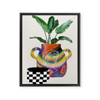 A house plant / Still life Framed Canvas Print Gallery Image 6