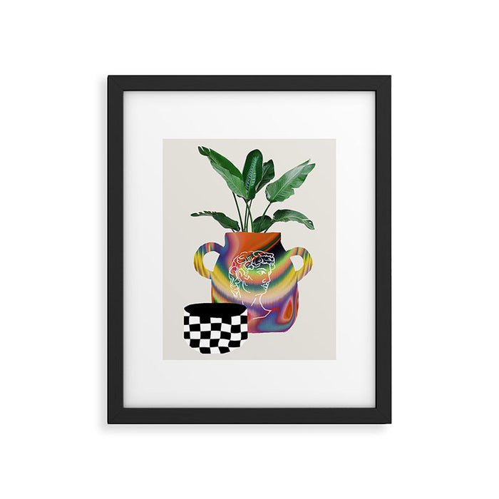 A house plant / Still life Framed Art Print Gallery Image 1