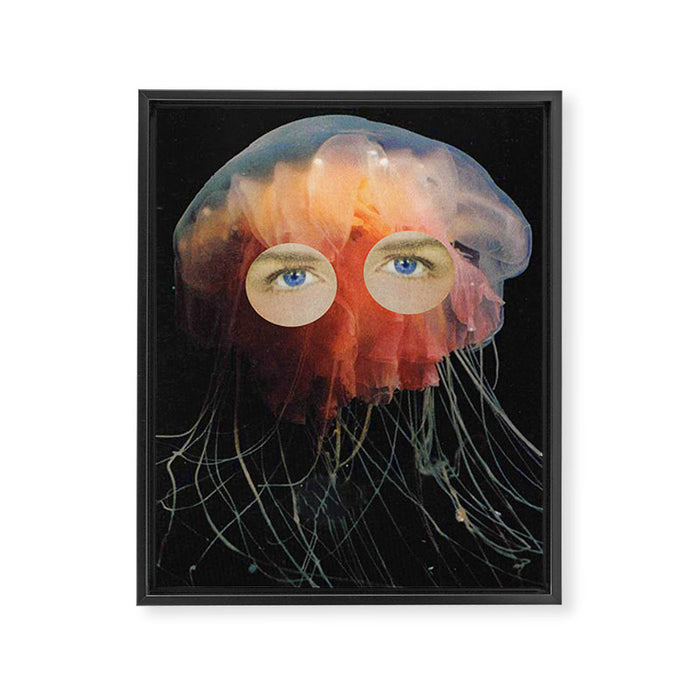 A (very) Jelly Fish Framed Canvas Print Gallery Image 1