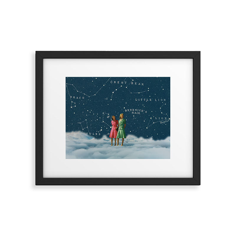 A walk in the Clouds // On Friendship Framed Art Print Gallery Image 5