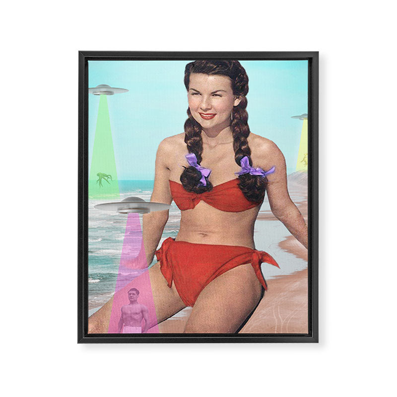 Abductions on the Beach Framed Canvas Print Gallery Image 8