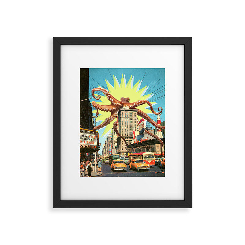 Attack of the Octopus Framed Art Print Gallery Image 4