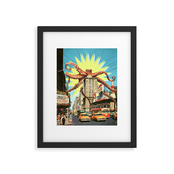 Attack of the Octopus Framed Art Print Gallery Image 1