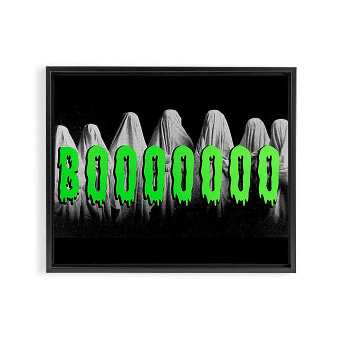BOOOOOOOO Framed Canvas Print Gallery Image 1