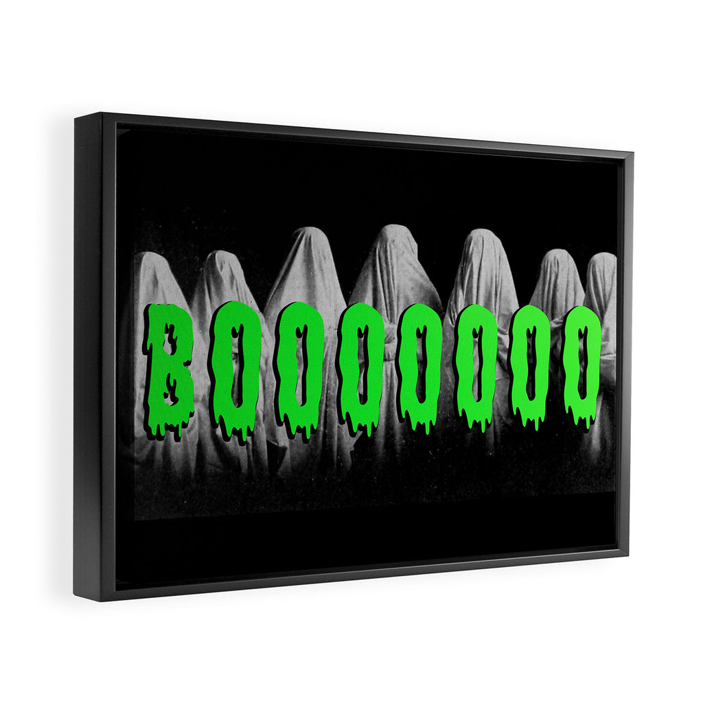BOOOOOOOO Framed Canvas Print Gallery Image 2