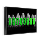 BOOOOOOOO Framed Canvas Print Gallery Image 2
