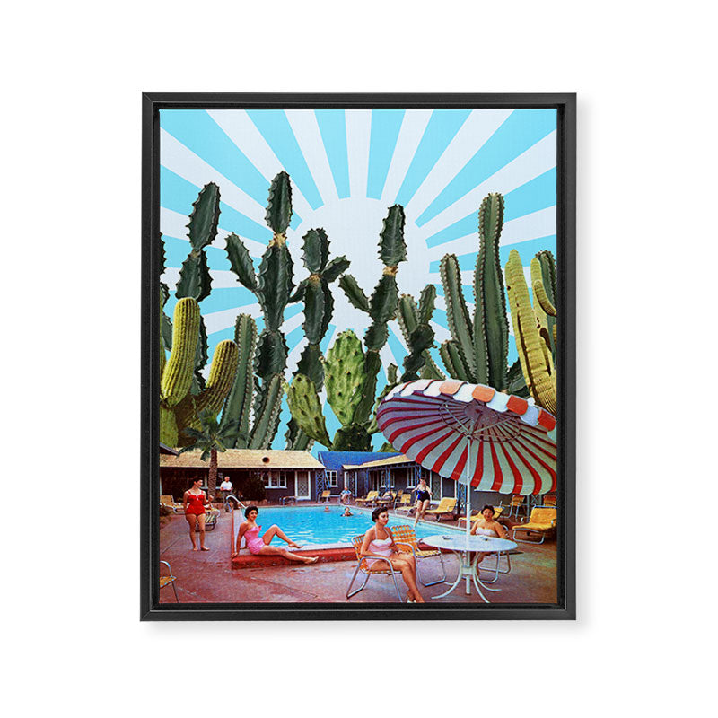 Cactus Inn Framed Canvas Print Gallery Image 8