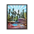 Cactus Inn Framed Canvas Print Gallery Image 8
