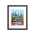 Cactus Inn Framed Art Print Gallery Image 4