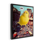 Canary in the City Framed Canvas Print Gallery Image 2