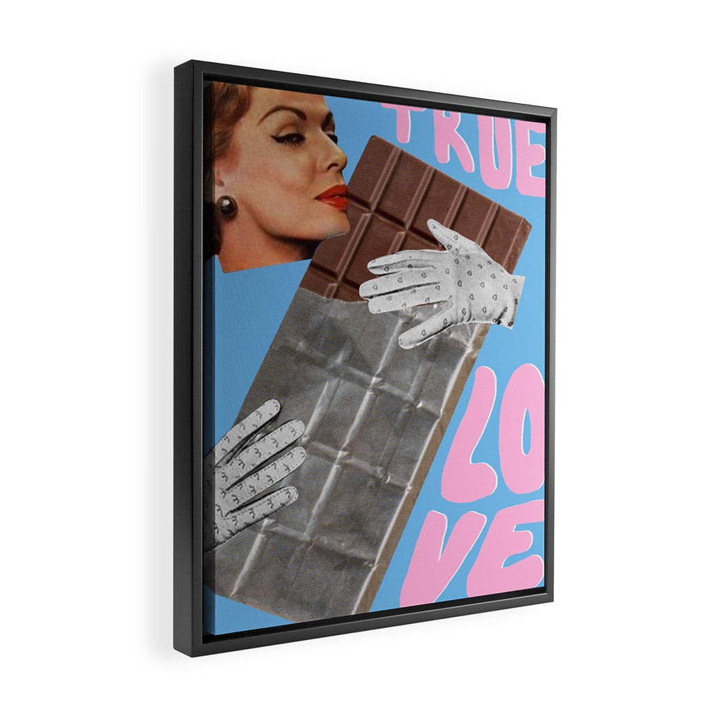 Chocolate love Framed Canvas Print Gallery Image 2