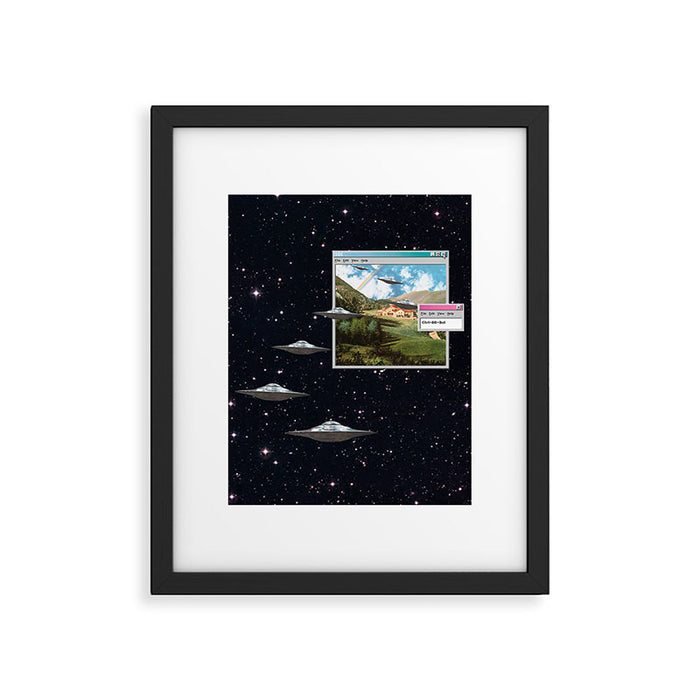 Ctrl+Alt+Del // Returning UFOs Framed Art Print Gallery Image 1