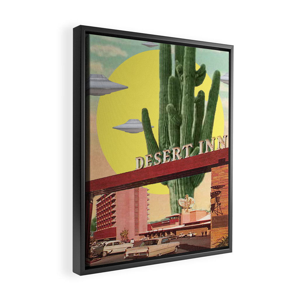 Desert Inn (Square) Framed Canvas Print Gallery Image 2