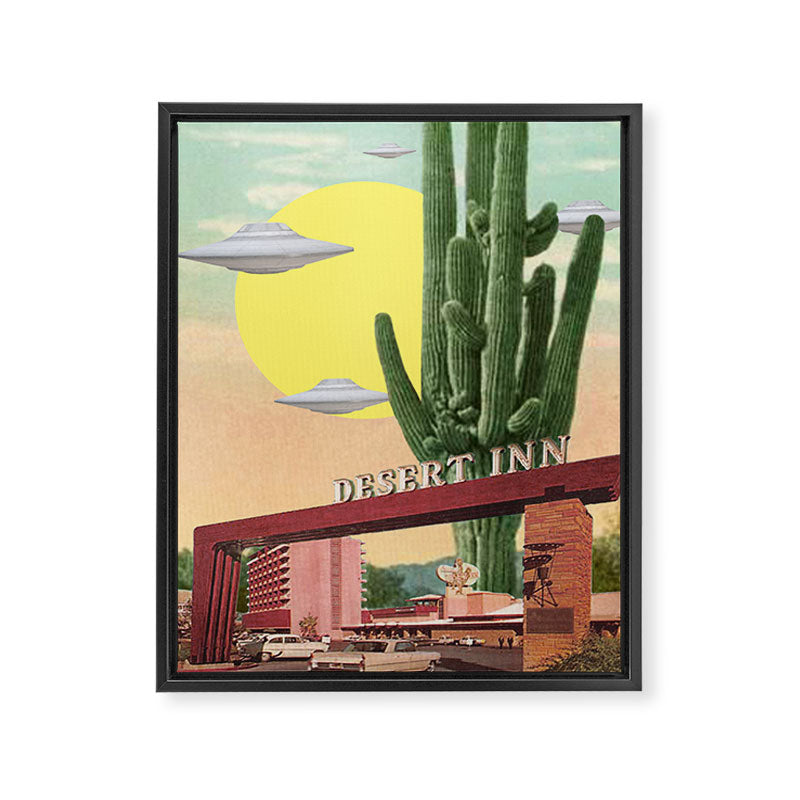 Desert Inn (UFO) Framed Canvas Print Gallery Image 6