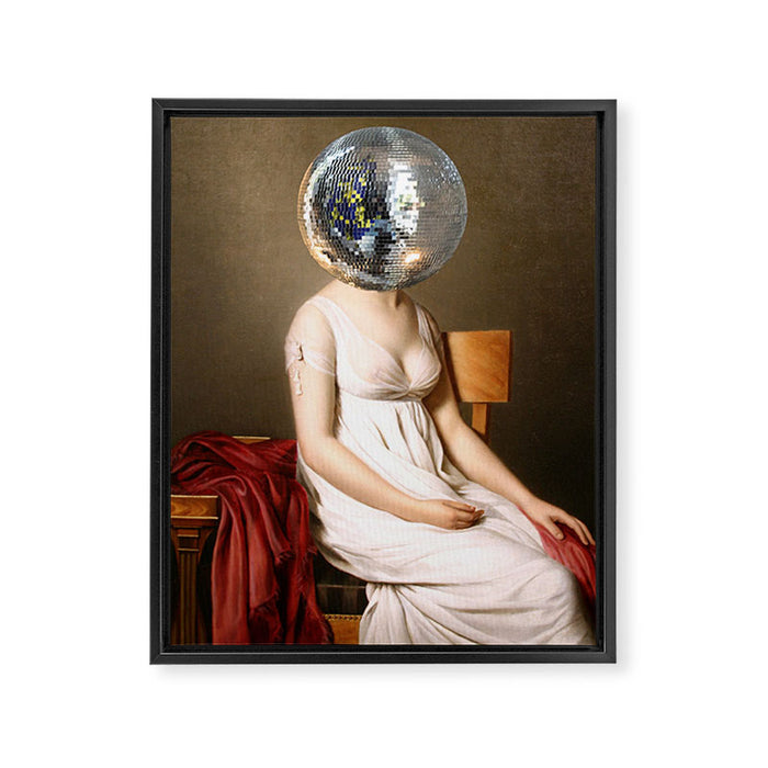Discohead Framed Canvas Print Gallery Image 1