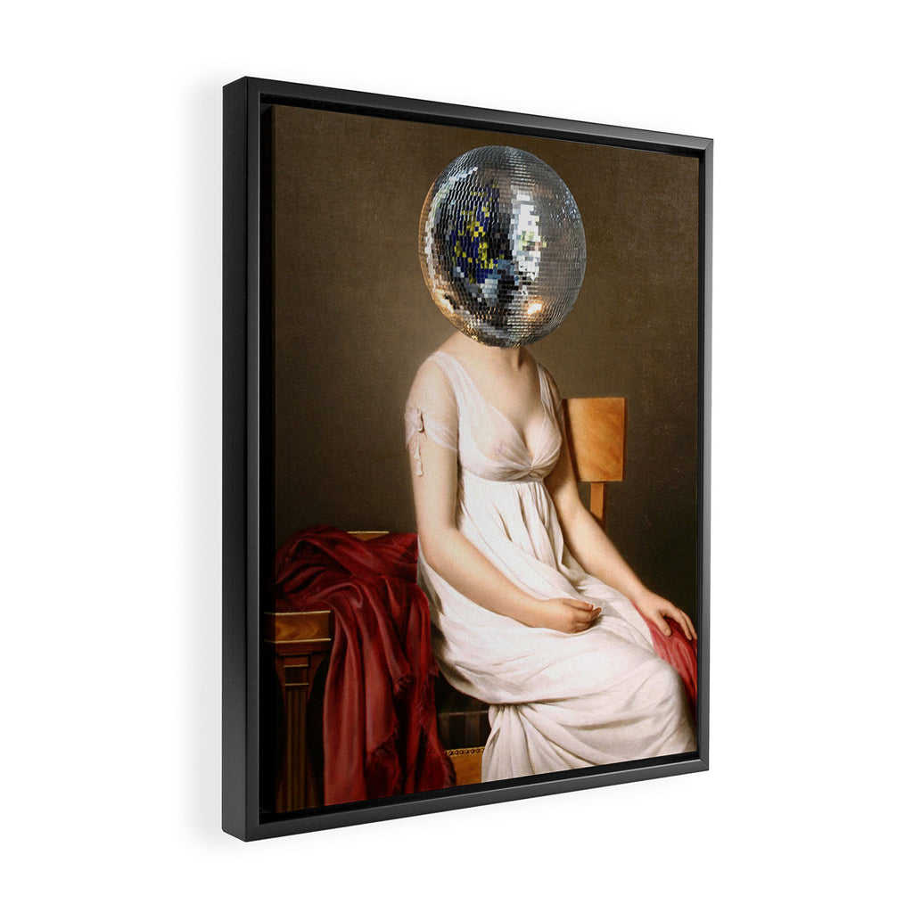 Discohead Framed Canvas Print Gallery Image 2