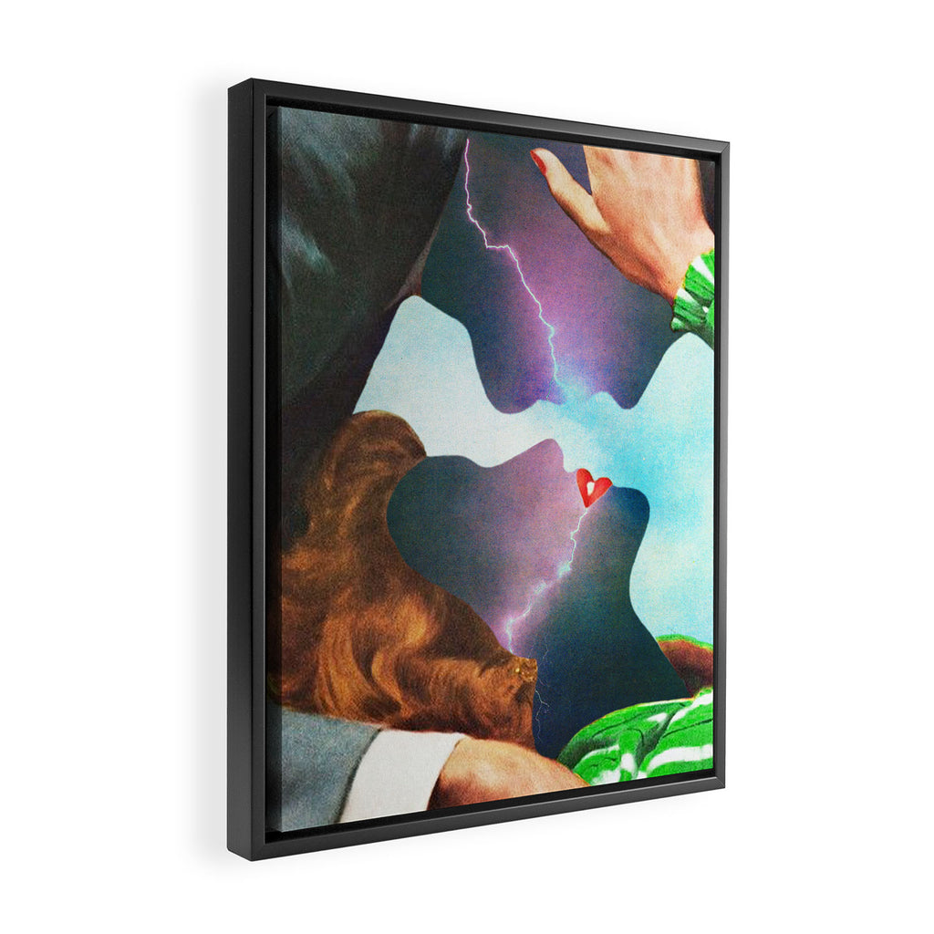 Electric Love Framed Canvas Print Gallery Image 2
