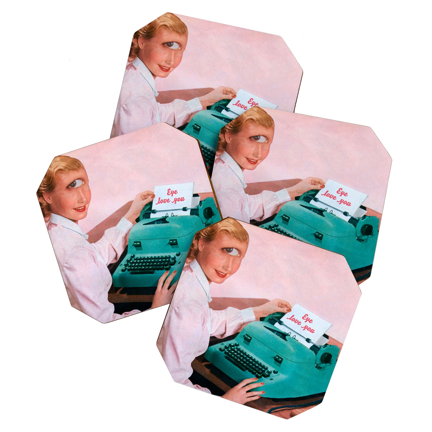 Eye love you Coaster Gallery Image 1