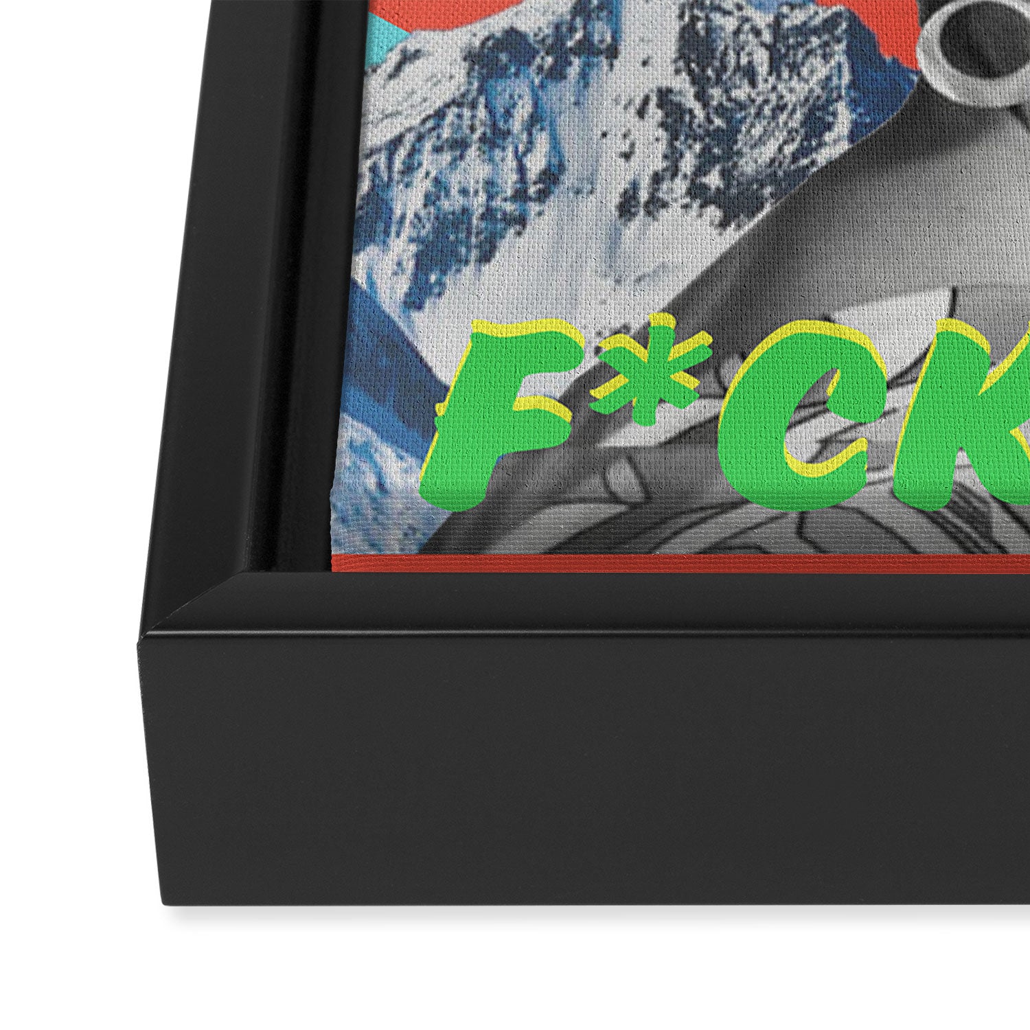 F*ck Yeah Framed Canvas Print Gallery Image 3