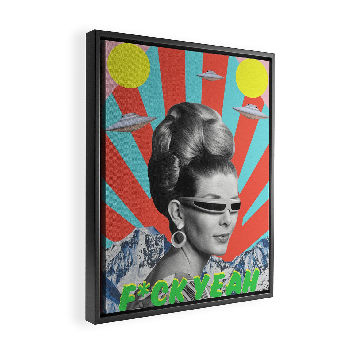 F*ck Yeah Framed Canvas Print Gallery Image 2