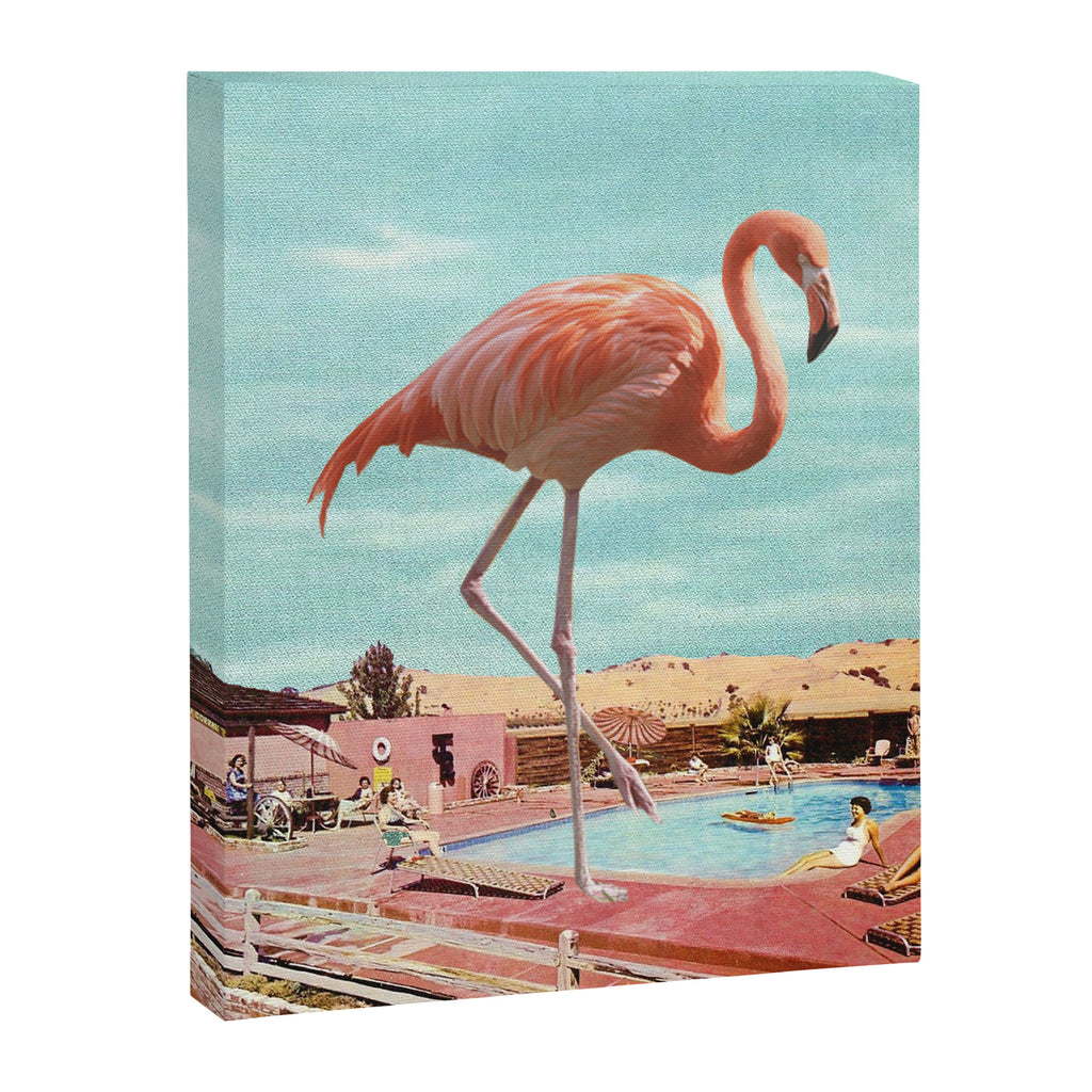 Flamingo on Holiday Canvas Print Gallery Image 6