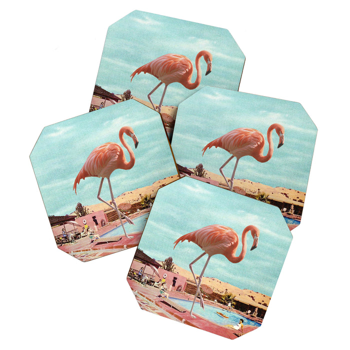 Flamingo on Holiday Coaster Gallery Image 1
