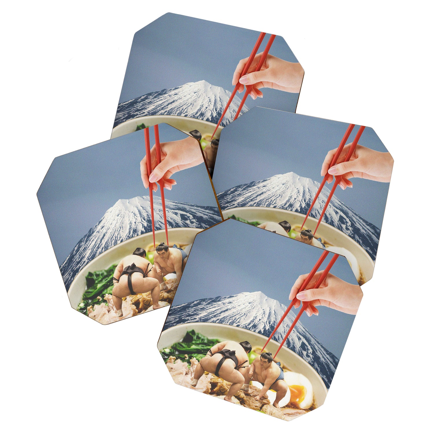Fuji, Sumo, Ramen // Japan Love Coaster Gallery Image 1