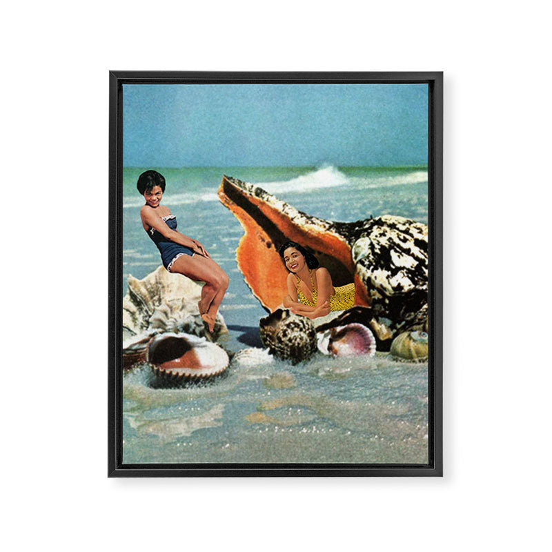 Greetings from Seashells! Framed Canvas Print Gallery Image 6