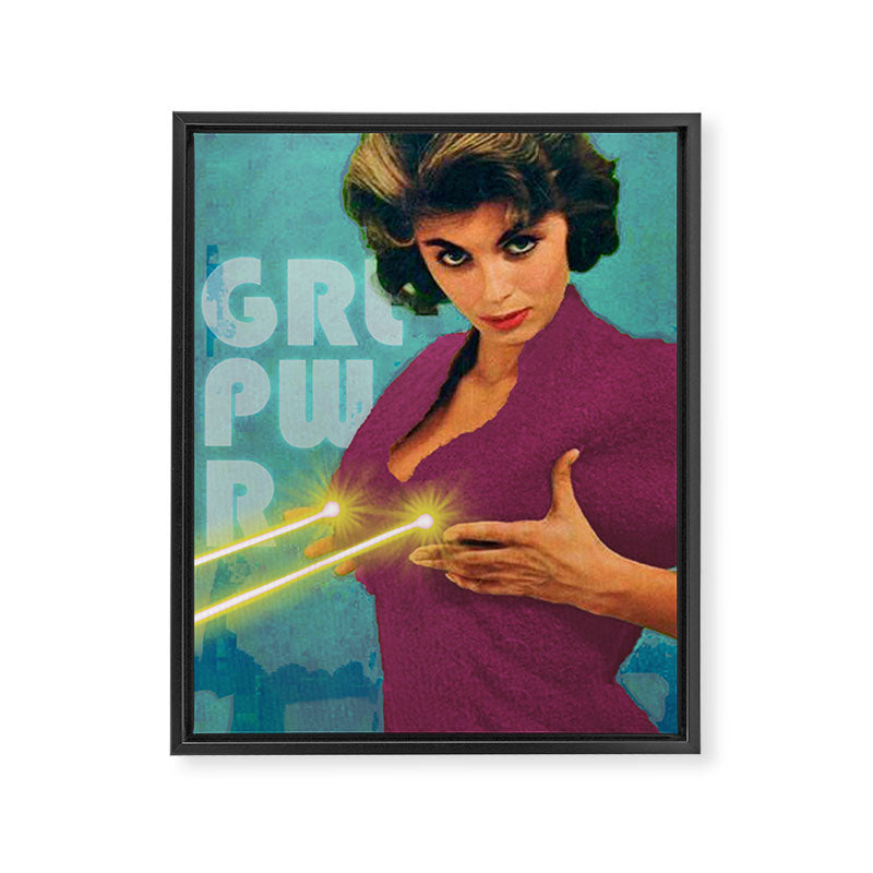 GRL PWR Framed Canvas Print Gallery Image 6