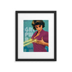 GRL PWR Framed Art Print Gallery Image 5