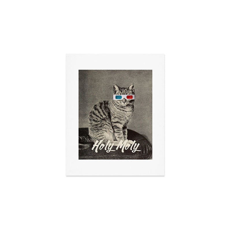 Holy Moly cat Art Print Gallery Image 1
