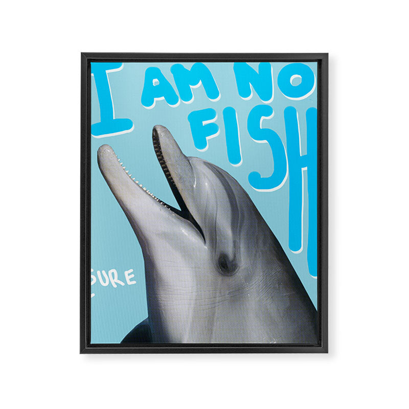 I am no fish Framed Canvas Print Gallery Image 6